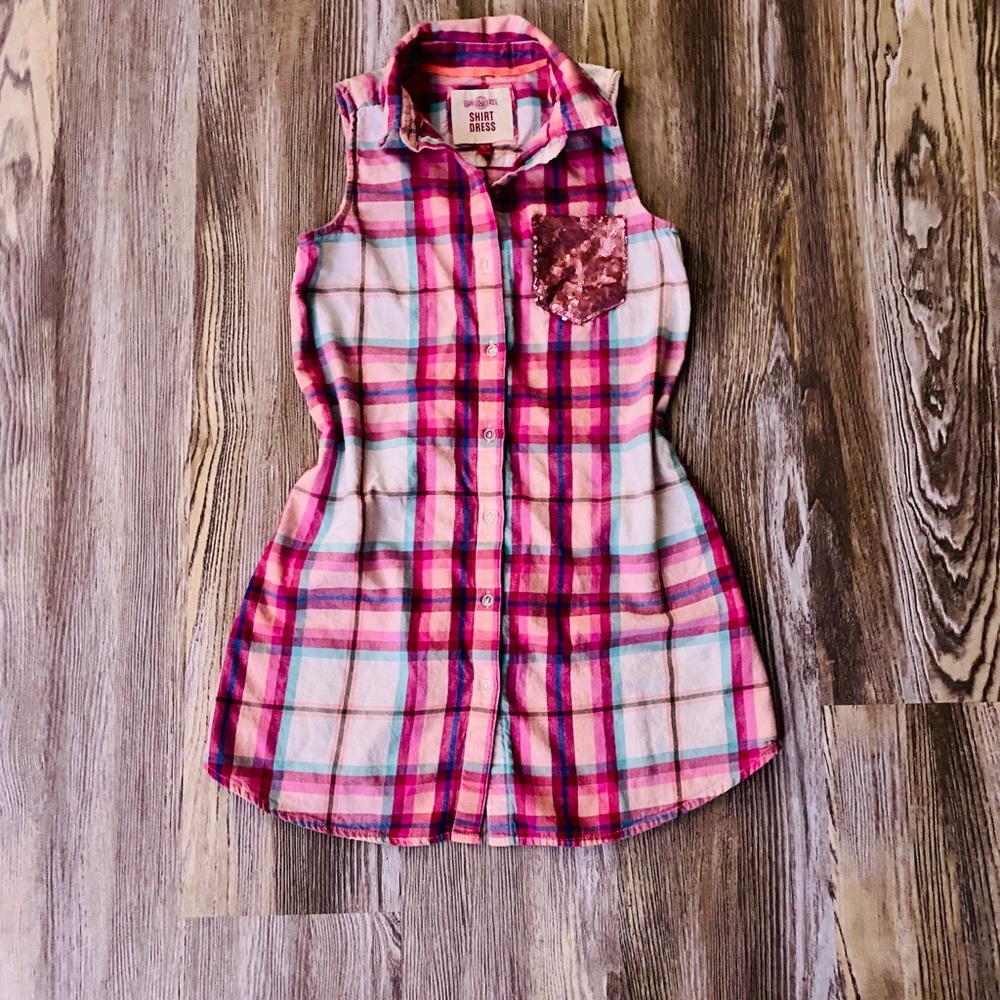 Girls comfy shirt dress